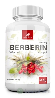 Allnature BERBERÍN extrakt 98% 500 mg cps 1x60 ks