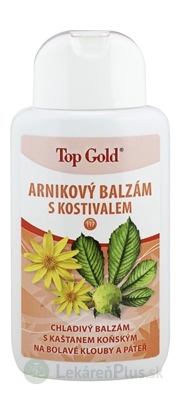 TOP GOLD Arnikový balzam s kostihojom chladivý 1x200 ml