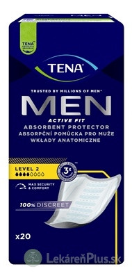 TENA Men Level 2 inkontinenčné vložky pre mužov (inov.2022) 1x20 ks