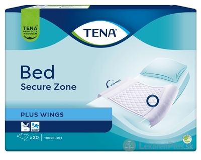 TENA Bed Plus Wings absorpčné podložky, 180x80 cm, (inov.2024) 1x20 ks