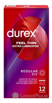 DUREX Feel Thin Extra Lubricated kondóm1x12 ks