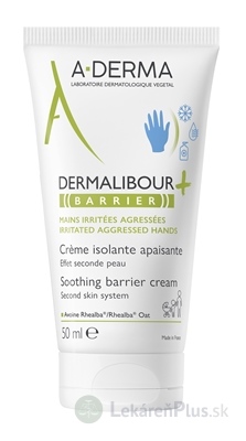 A-DERMA DERMALIBOUR+ BARRIER Ochranný krém upokojujúci (inov. 2023) 1x50 ml