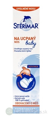 STERIMAR baby Na upchatý nos nosový mikrosprej s obsahom morskej vody (hypertonický) (pre deti od 3 mesiacov) 1x50 ml