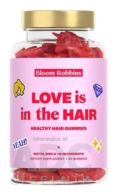 Bloom Robbins HEALTHY HAIR GUMMIES žuvacie cukríky (vlasy), jednorožci 1x60 ks