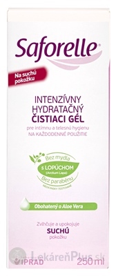 Saforelle INTENZÍVNY HYDRATAČNÝ ČISTIACI GÉL S LOPÚCHOM 1x250 ml