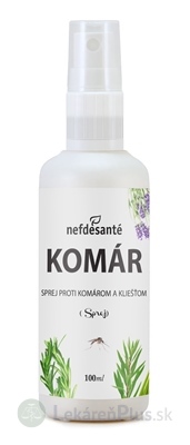 nefdesanté KOMÁR sprej proti komárom a kliešťom 1x100 ml