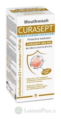 CURASEPT ADS Protective ústna voda 1x200 ml