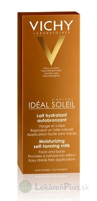 VICHY IDÉAL SOLEIL AUTOBRONZANT hydratačné samoopaľovacie mlieko, inov.2018 (M8071906) 1x100 ml