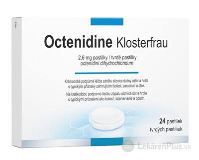 Octenidine Klosterfrau pas ord 2,6 mg (blis.PVC/PVDC/Al) 1x24 ks