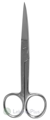 NOŽNICE CHIRURGICKÉ ZAHNUTÉ HROTNATÉ 15 cm (6-0053-B) 1x1 ks