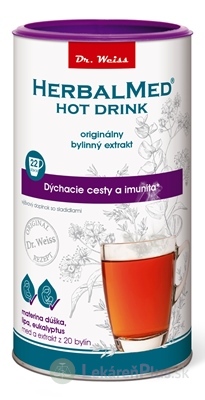 HERBALMED HOT DRINK (mat. dúška, lipa, eukalyptus) nachladnutie a nádcha / dýchacie cesty a imunita 1x180 g