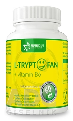 NUTRICIUS L-TRYPTOFAN + vitamín B6 tbl 1x60 ks