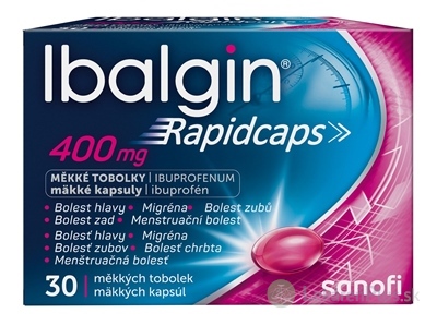 Ibalgin Rapidcaps 400 mg cps mol (blis.PVC/PVDC/Al) 1x30 ks