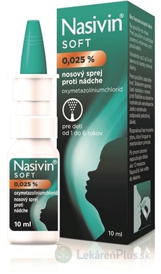 NASIVIN SOFT 0,025 % aer nao (dávkovač 3K systém, fľaša PE) 1x10 ml