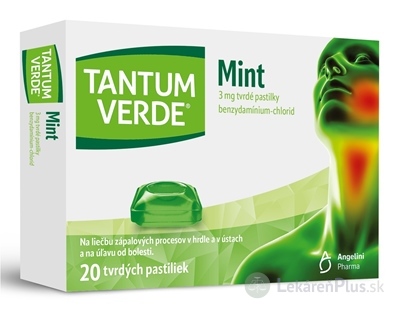 TANTUM VERDE Mint pas ord 3 mg (blis.PVC/PE/PVDC/Al) 1x20 ks