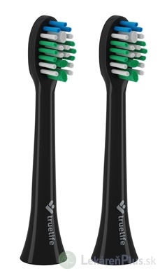 TrueLife SonicBrush Compact Heads Black Standard náhradné hlavice pre sonickú zubnú kefku 1x2 ks