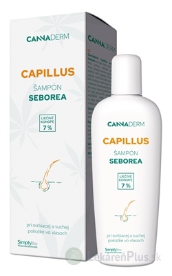 Cannaderm CAPILLUS šampón Seborea 1x150 ml