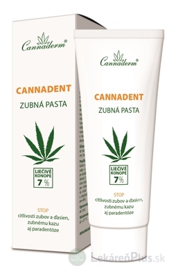 Cannaderm CANNADENT zubná pasta ošetrujúca 1x75 g