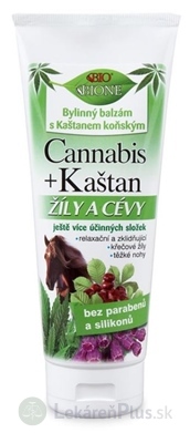 BC BIO Cannabis+Gaštan konský balzam Žily a cievy 1x200 ml