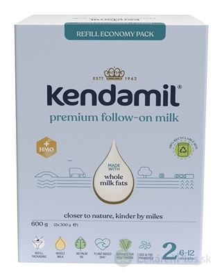 KENDAMIL Premium 2 Box následná mliečna dojčenská výživa (od ukonč. 6. mesiaca) 1x600 g
