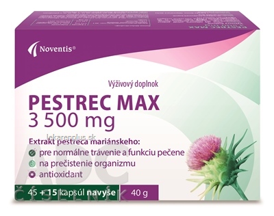 Noventis PESTREC MAX 3500 mg cps 45+15 navyše (60 ks)