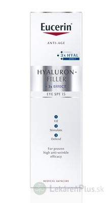 Eucerin HYALURON-FILLER Očný krém Anti-Age intenzívny vyplňujúci krém 1x15 ml