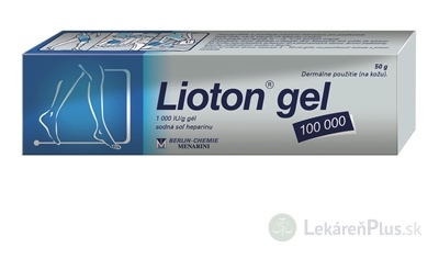 Lioton gel 100 000 gel (tuba Al) 1x50 g