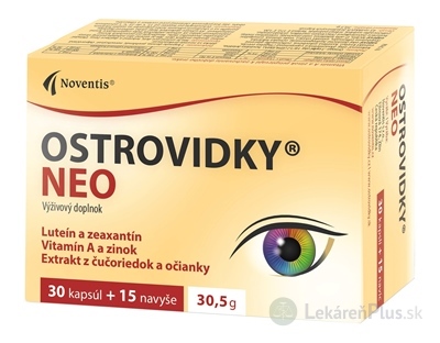 Noventis Ostrovidky Neo - AKCIA cps 30 + 15  navyše (45 ks)