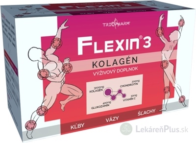 FLEXIN 3 KOLAGÉN - TRIOPHARM granulát vo vrecúškach na prípravu nápoja 1x30 ks