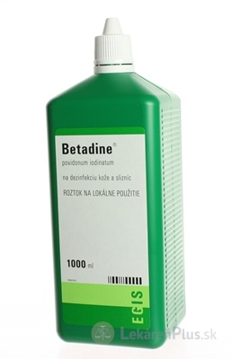 Betadine dezinfekčný roztok 100 mg/ml sol der (fľ.plast.) 1x1000 ml