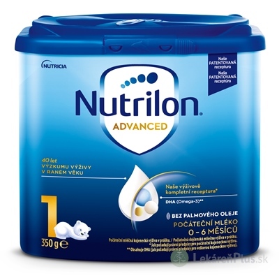 Nutrilon Advanced 1 počiatočná mliečna dojčenská výživa v prášku (0-6 mesiacov) 1x350 g