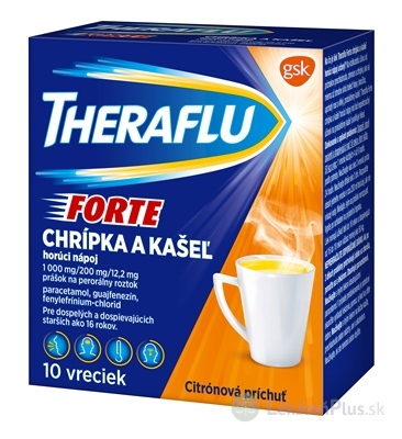 THERAFLU FORTE plo por 1000 mg/200 mg/12,2 mg (vre.papier/LDPE/Al/ionomér) 1x10 ks