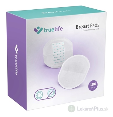 TrueLife Breast Pads jednorázové prsné vložky, absorpčné 1x100 ks