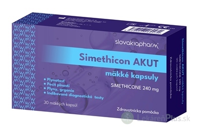 Slovakiapharm Simethicon AKUT 240 mg cps mol 1x30 ks