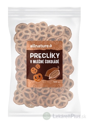 Allnature PRACLÍKY V MLIEČNEJ ČOKOLÁDE 1x500 g