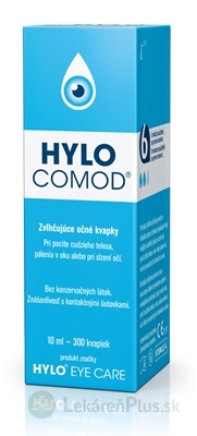 HYLO COMOD zvlhčujúce očné kvapky 1x10 ml