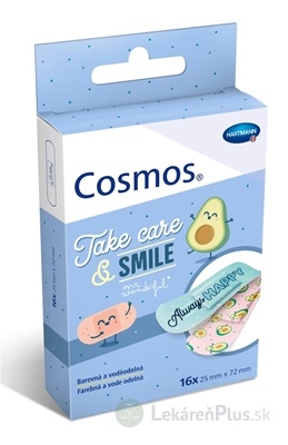 Cosmos Mr. Wonderful Take care & SMILE náplasť vodeodolná (25 x 72 mm) 1x16 ks