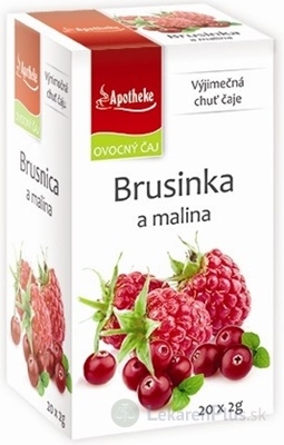 APOTHEKE PREMIER SELECTION ČAJ BRUSNICA A MALINA 20x2 g (40 g)