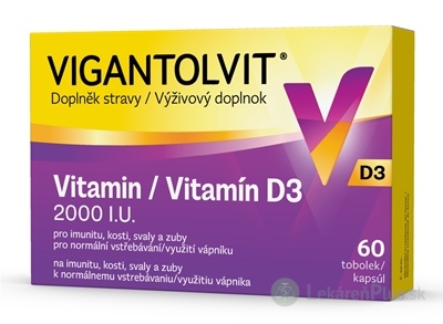 VIGANTOLVIT D3 2000 IU cps 1x60 ks