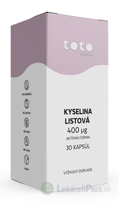 TOTO KYSELINA LISTOVÁ ACTIVE 400 μg cps 1x30 ks