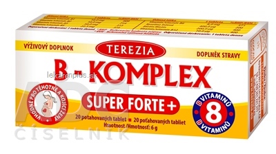 TEREZIA B-KOMPLEX SUPER FORTE+ tbl 1x20 ks