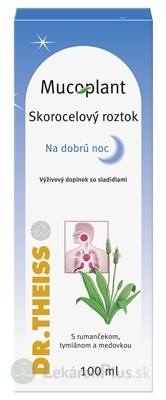 Mucoplant Skorocelový roztok Na dobrú noc 1x100 ml