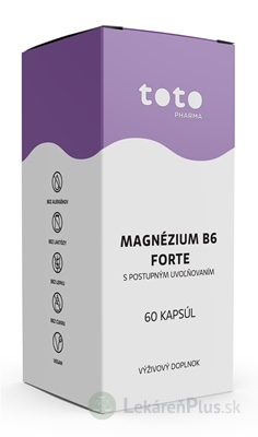 TOTO MAGNÉZIUM B6 FORTE cps s postupným uvoľňovaním 1x60 ks