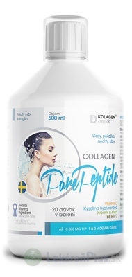 KolagenDrink COLLAGEN 10000 mg Pure Peptide tekutý rybí kolagén 1x500 ml