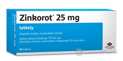 Zinkorot tbl 25 mg (blis.PVC/Al) 1x50 ks