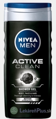 NIVEA MEN SPRCHOVÝ GÉL Active Clean 1x250 ml