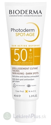 BIODERMA Photoderm SPOT-AGE SPF 50+ gél - krém (inov.2022) 1x40 ml