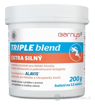 Barnys TRIPLE blend EXTRA SILNÝ prášok, s arómou a sladidlom 1x200 g