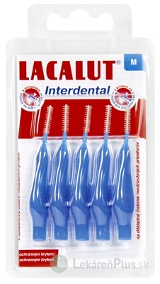 LACALUT Interdental MEDZIZUBNÉ KEFKY M modrá, s ochranným krytom 1x5 ks