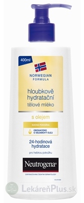 NEUTROGENA NR Hĺbkovo hydratačné telové mlieko s olejom, 1x400 ml